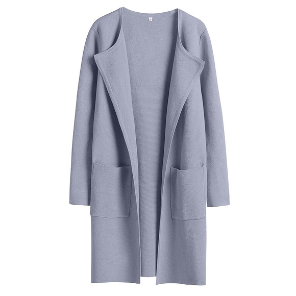anrabess Sweaters - New Anrabess Longline Duster Cardigan Sweater Jacket Purple Large.